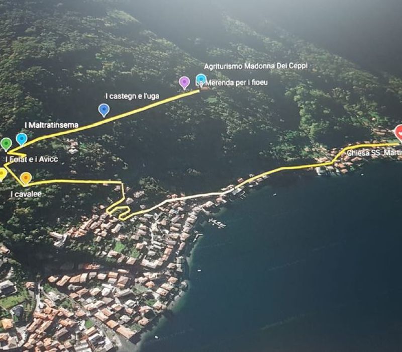 Dal San primm al Culmenacc guarden giò tucch in del lagh